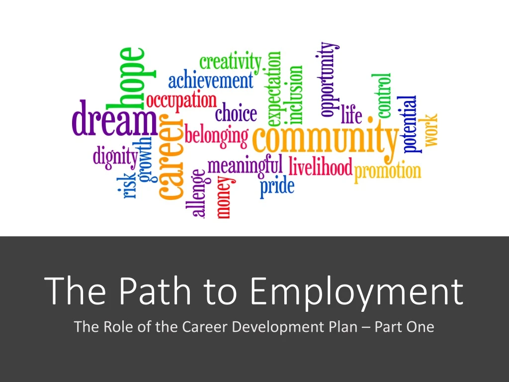 the path to employment