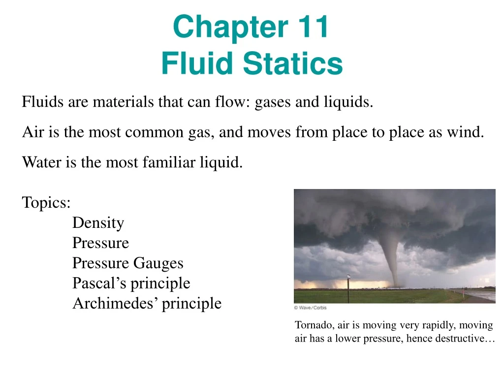 chapter 11 fluid statics