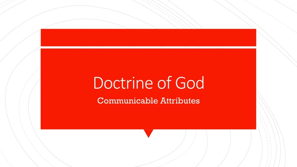 doctrine of god
