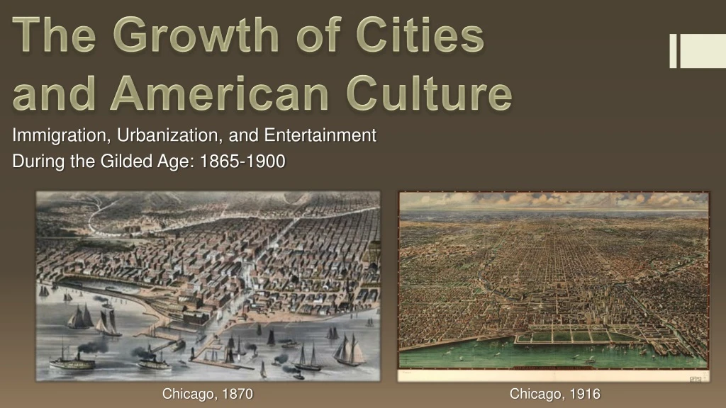 the growth of cities and american culture