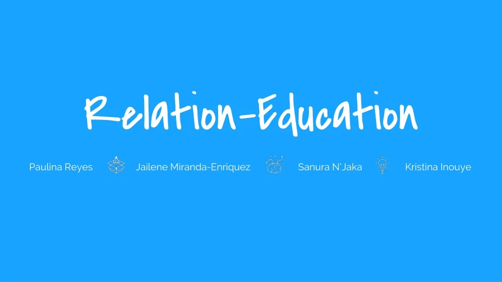 relation education