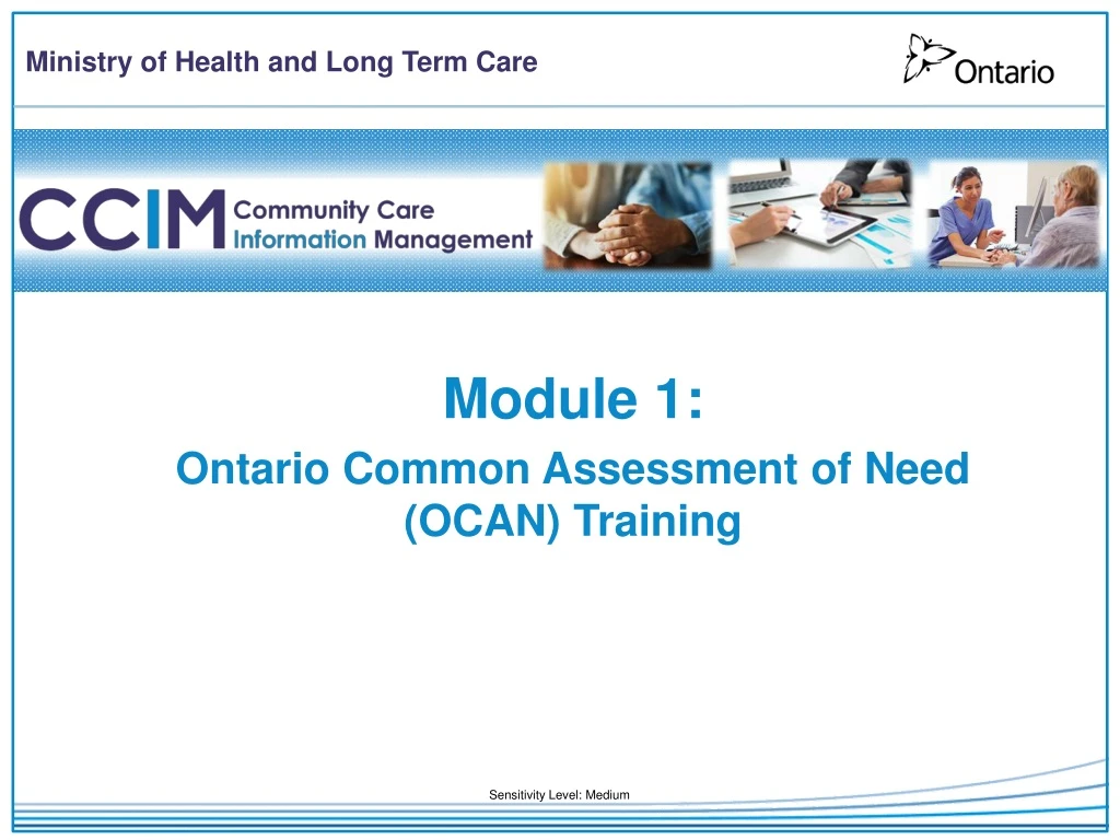 module 1 ontario common assessment of need ocan