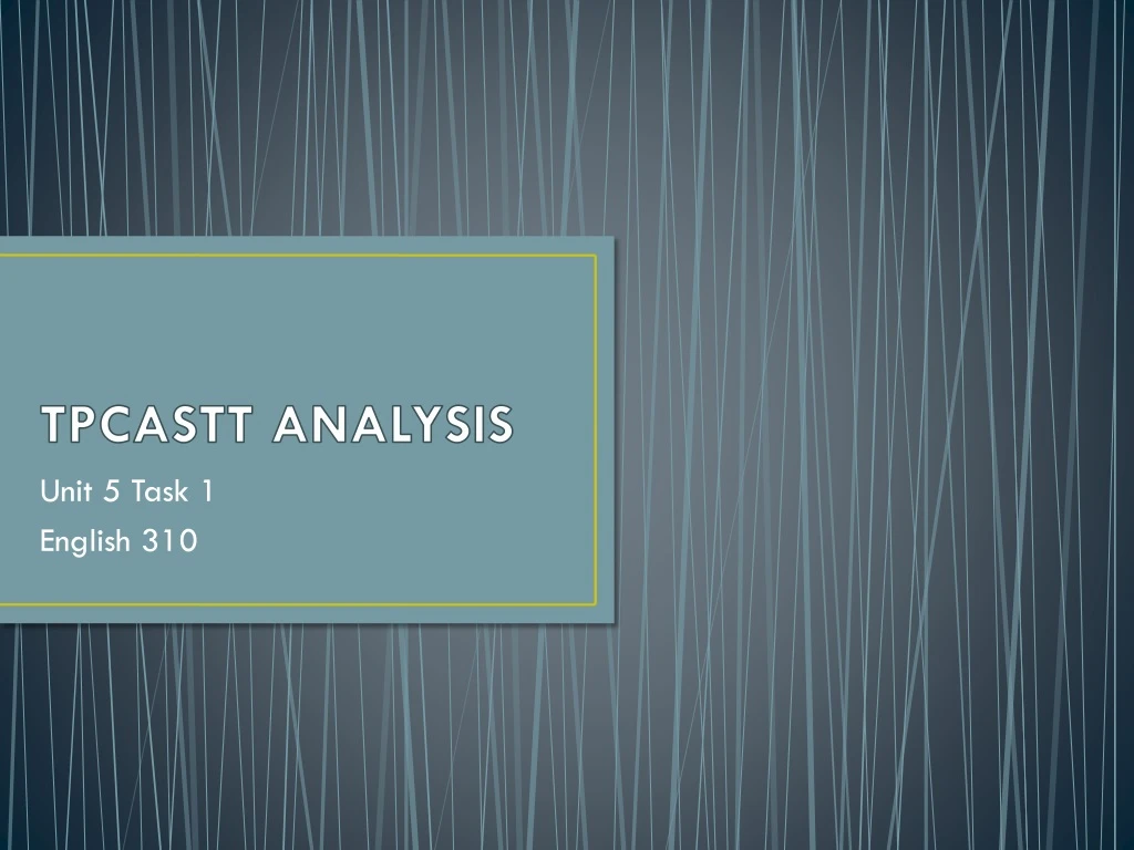 tpcastt analysis