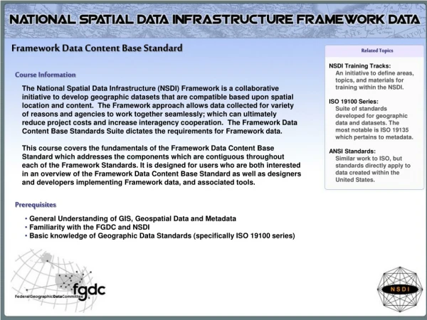 Framework Data Content Base Standard