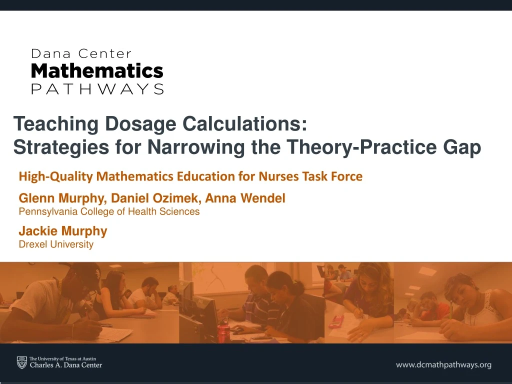 teaching dosage calculations strategies