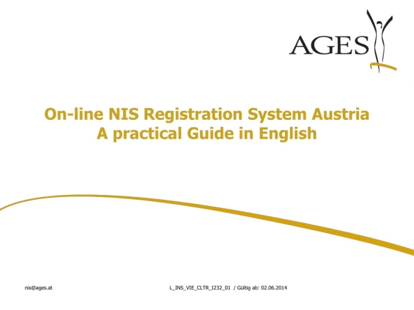 On-line NIS Registration System Austria A practical Guide in English
