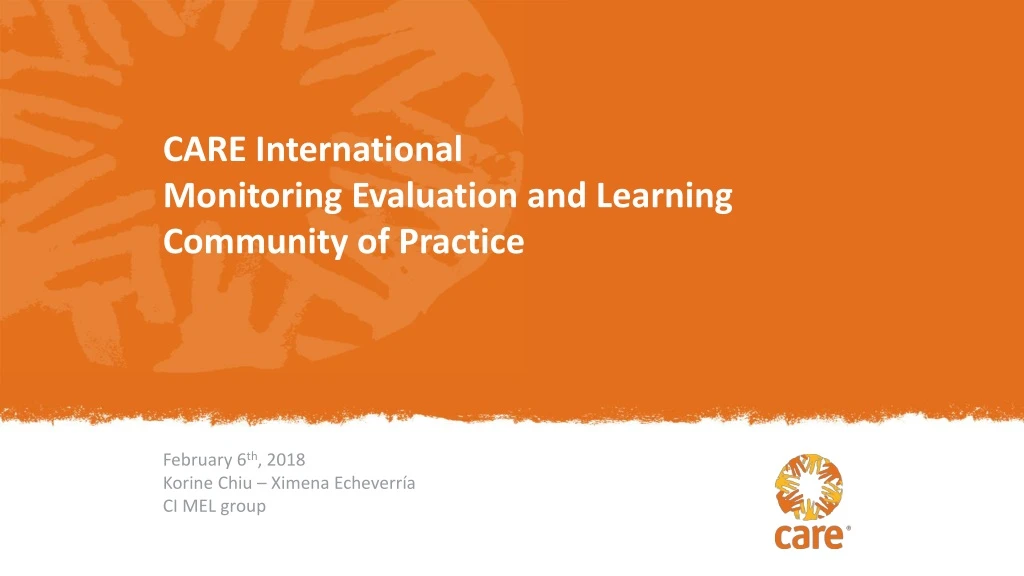 care international monitoring evaluation