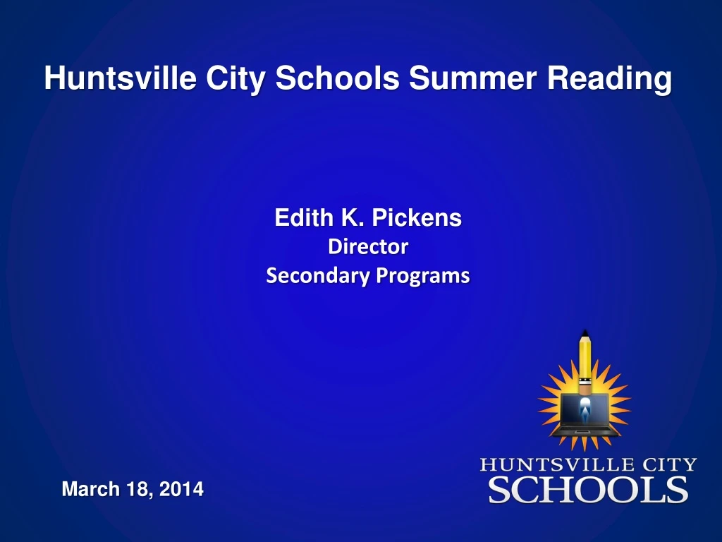 huntsville city schools summer reading