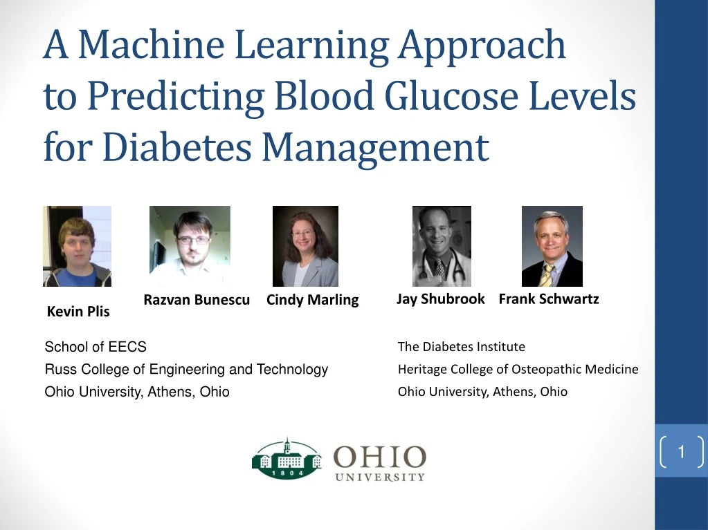 a machine learning approach to predicting blood glucose levels for diabetes management