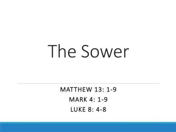 The Sower