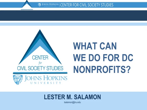WHAT CAN WE DO FOR DC NONPROFITS?