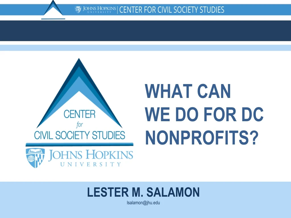 what can we do for dc nonprofits