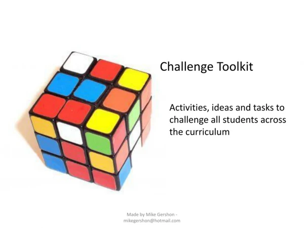 Challenge Toolkit