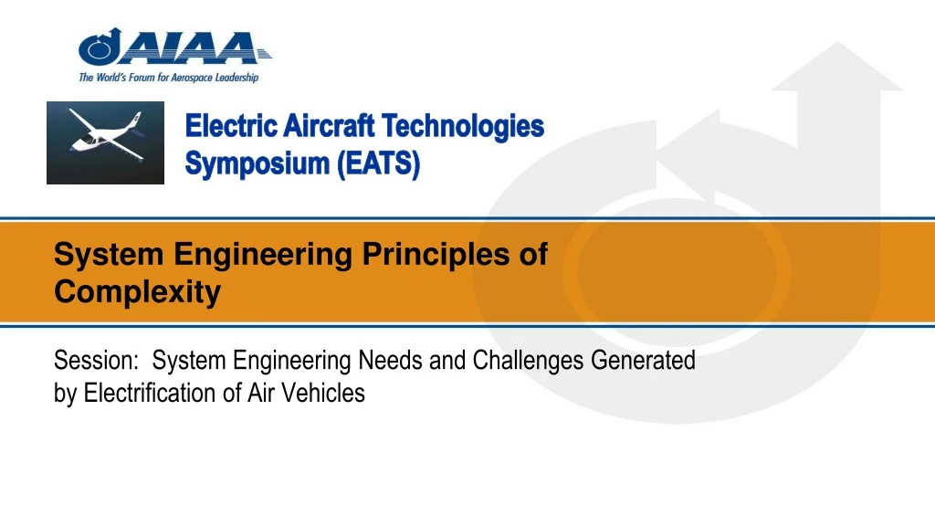 electric aircraft technologies symposium eats
