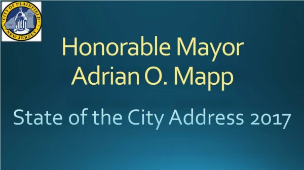 Honorable Mayor Adrian O. Mapp