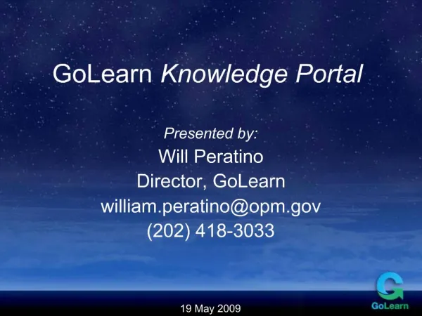 GoLearn Knowledge Portal