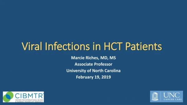 Viral Infections in HCT Patients