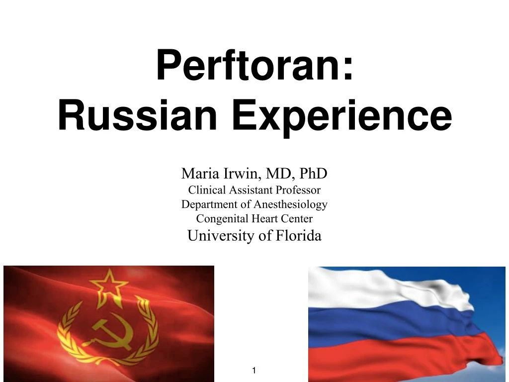 perf t oran russian experience