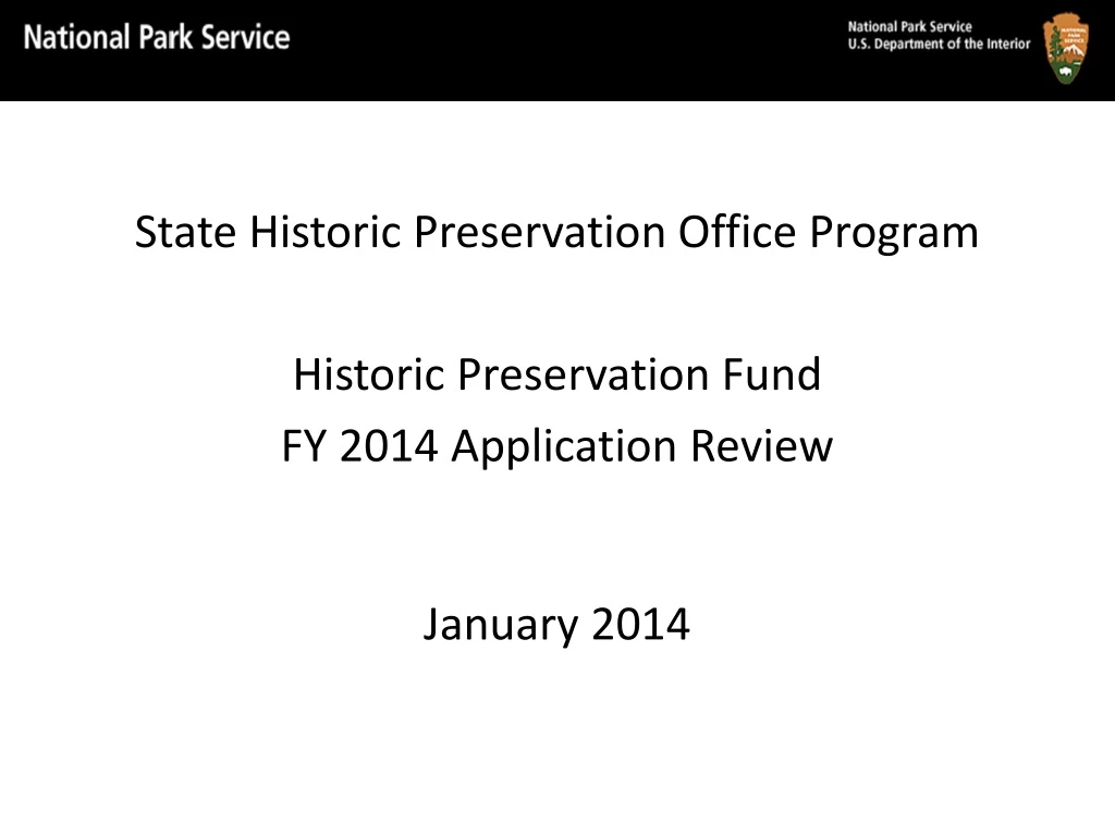 state historic preservation office program