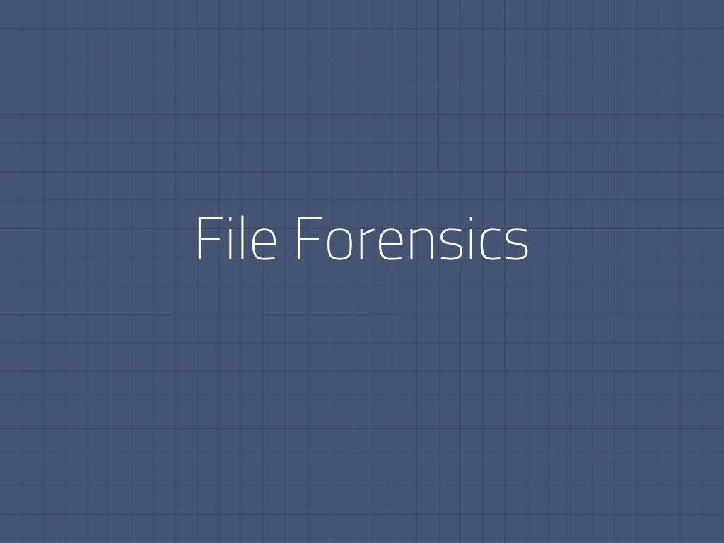 file forensics