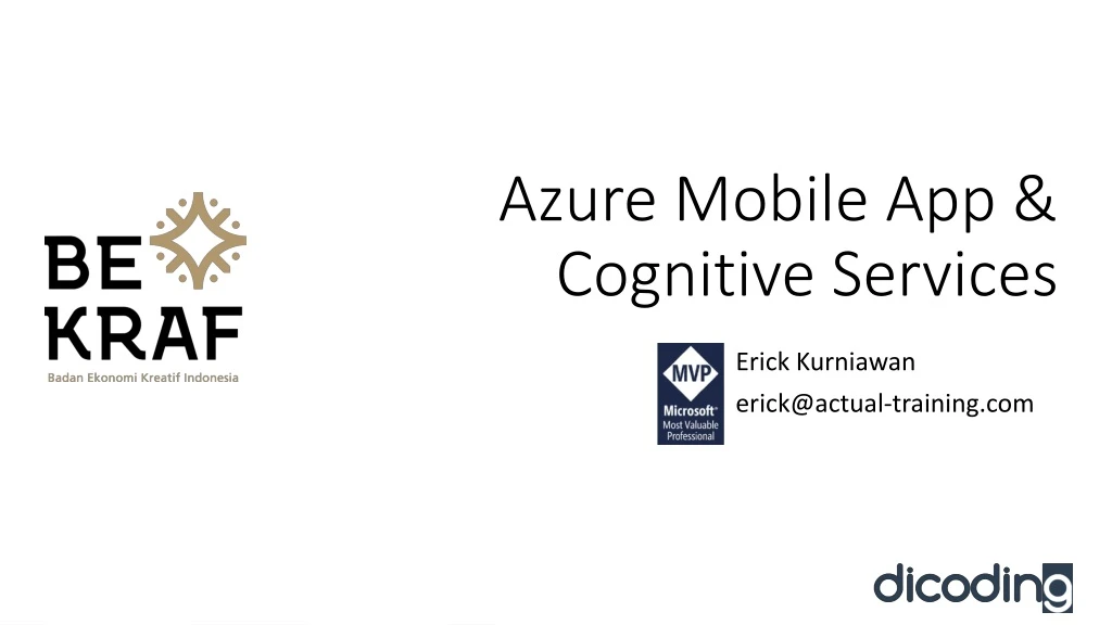 azure mobile app cognitive services