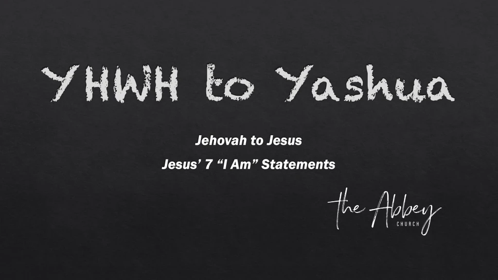 yhwh to yashua