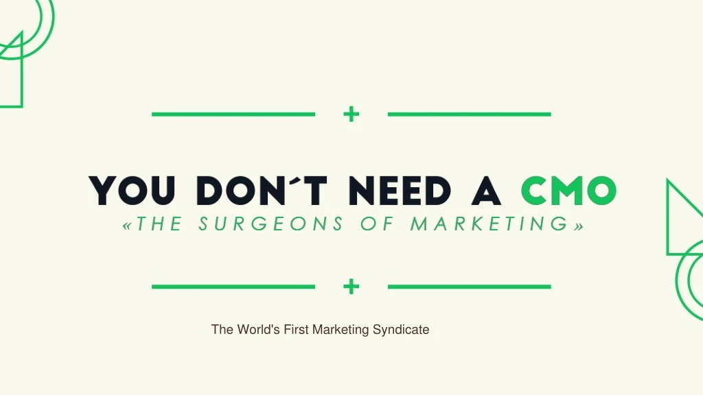 the world s first marketing syndicate