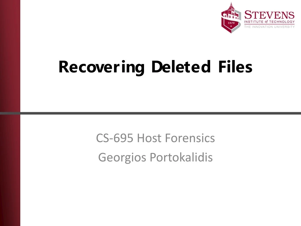 recovering deleted files