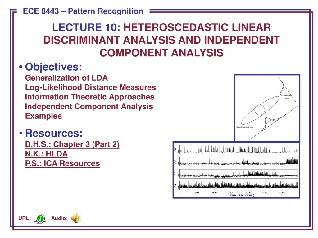 lecture 10 heteroscedastic linear discriminant