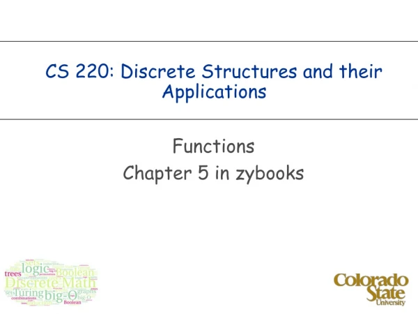 CS 220: Discrete Structures and their Applications