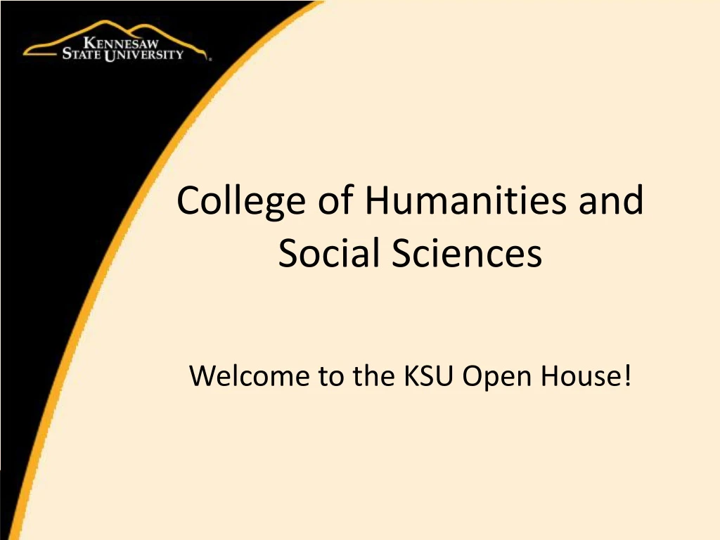 college of humanities and social sciences