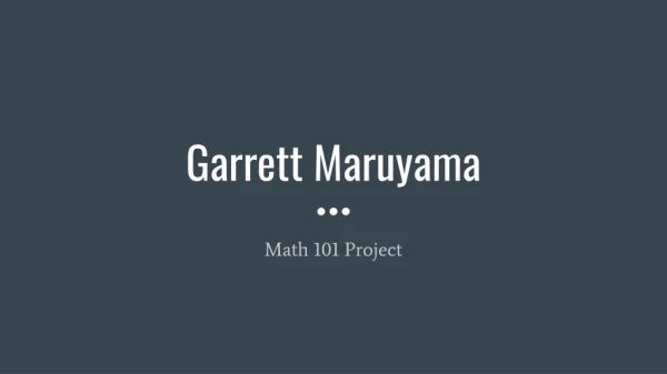 Garrett Maruyama