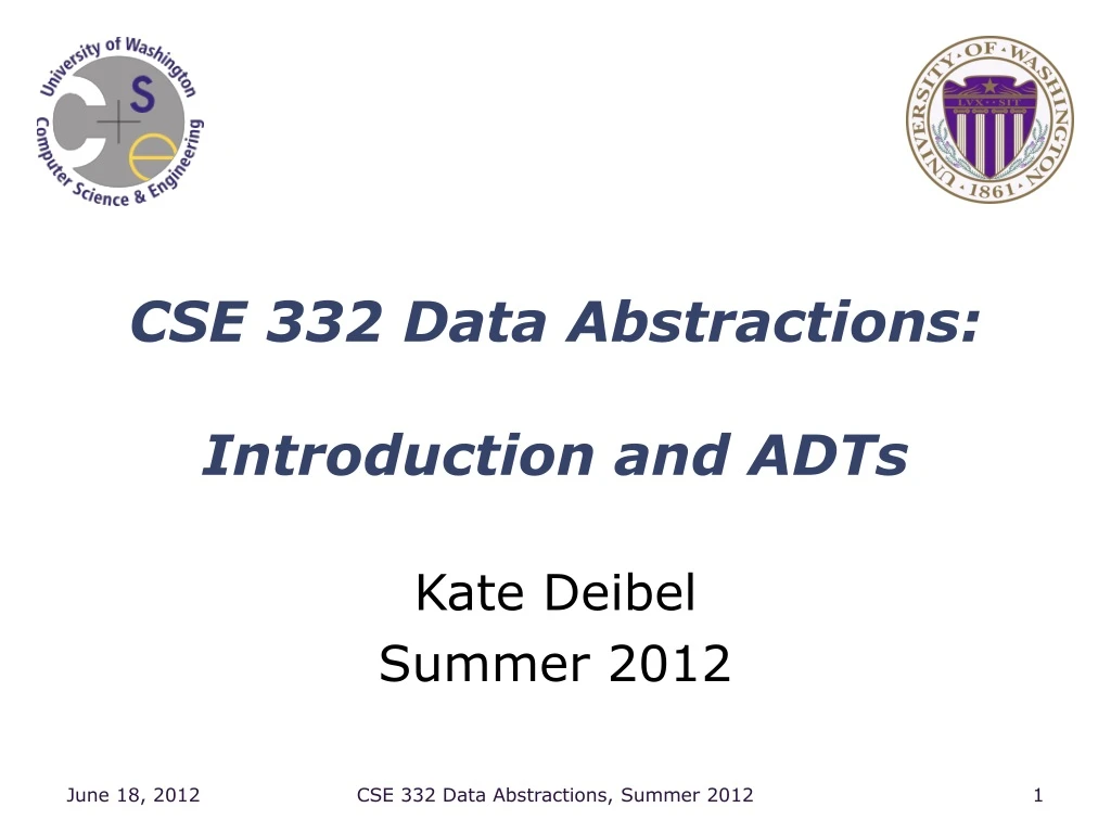 cse 332 data abstractions introduction and adts