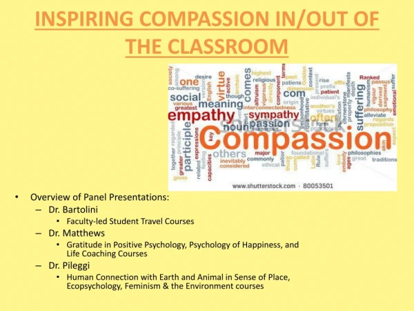 Inspiring Compassion in/out of the Classroom