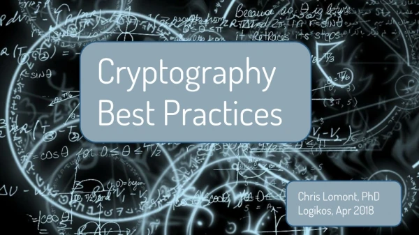 Cryptography Best Practices