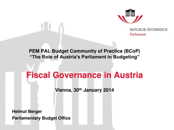 Helmut Berger Parliamentary Budget Office