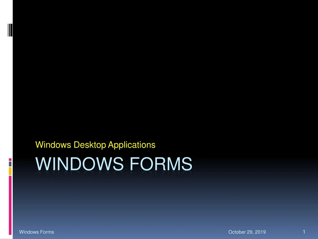 windows desktop applications