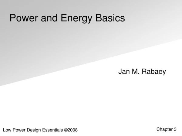 Power and Energy Basics