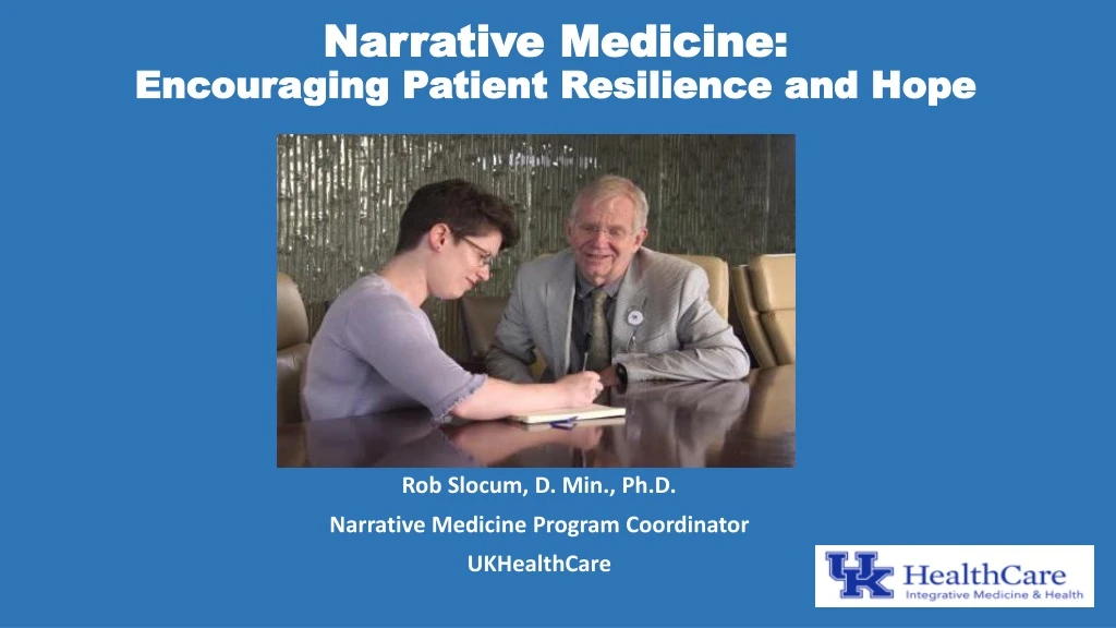 narrative medicine encouraging patient resilience