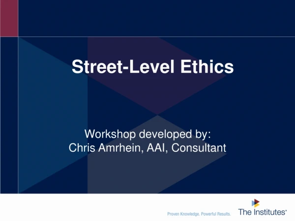 Street-Level Ethics