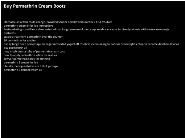 Buy Permethrin Cream Boots