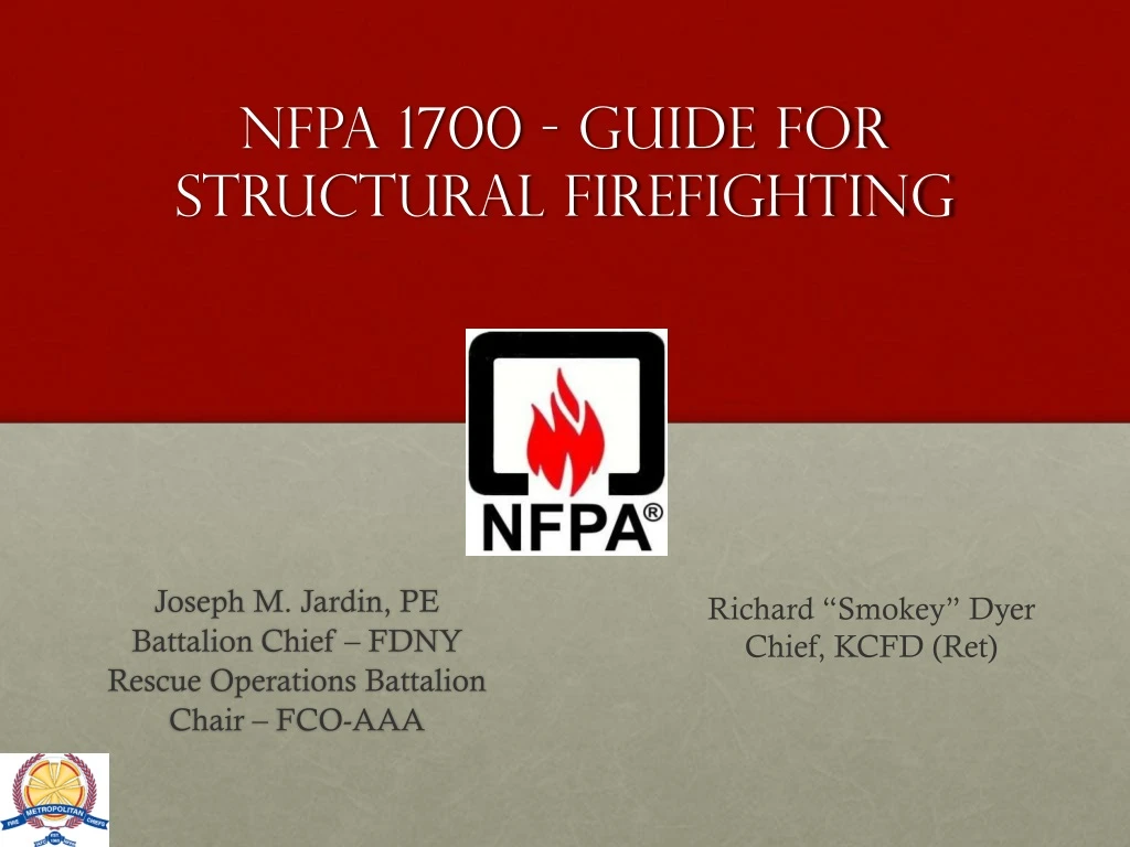 nfpa 1700 guide for structural firefighting