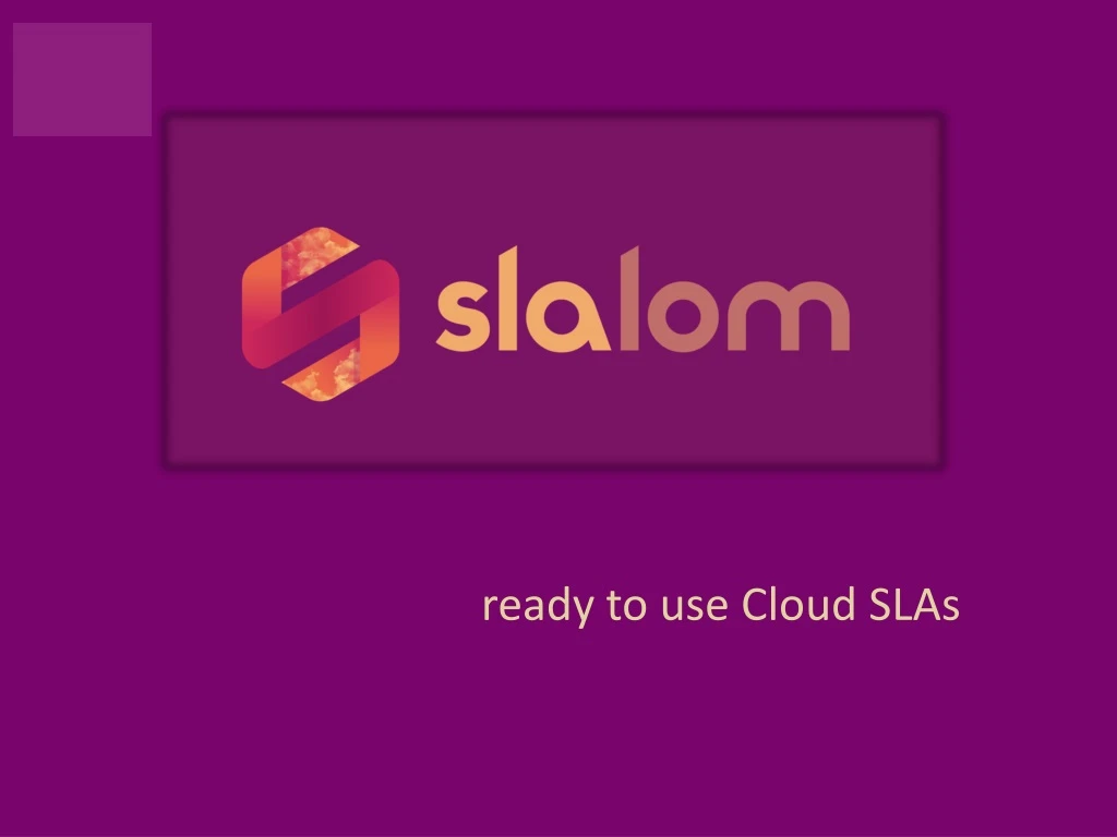 ready to use cloud slas