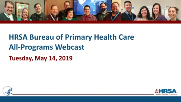 HRSA Bureau of Primary Health Care All-Programs Webcast