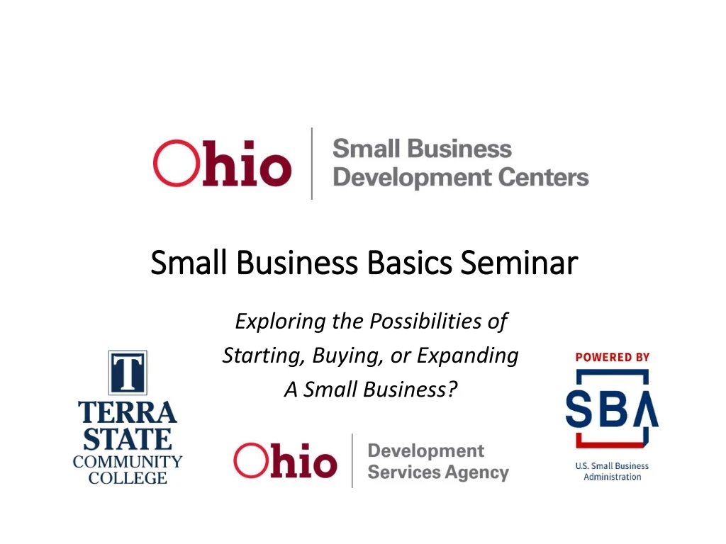 small business basics seminar