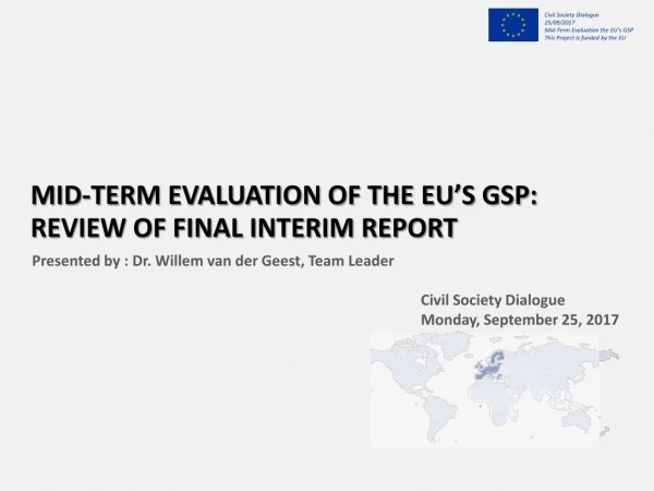 Mid-Term Evaluation of the EU’s GSP: Review of final interim report