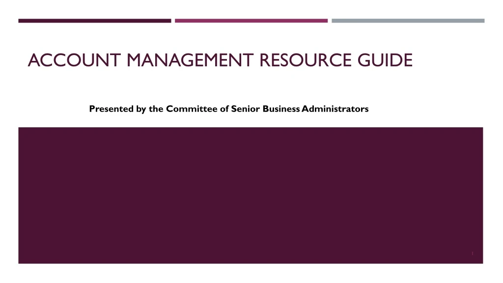 account management resource guide