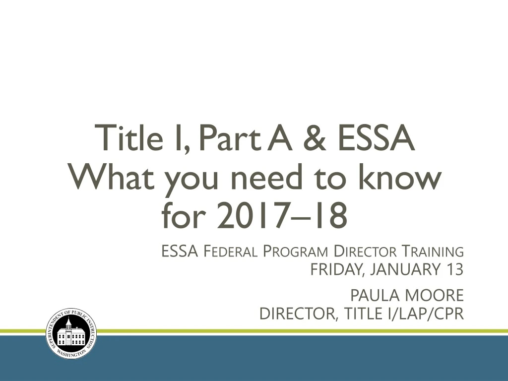 title i part a essa what you need to know for 2017 18