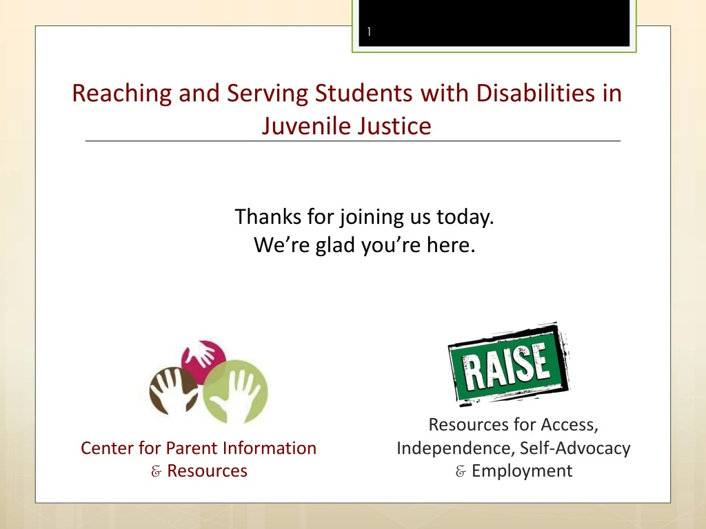 reaching and serving students with disabilities