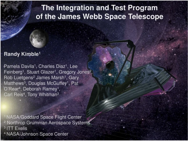 The Integration and Test Program of the James Webb Space Telescope